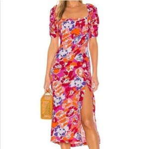 L space Alissa Super-bloom midi dress Small